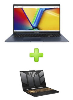 Buy Vivobook 15 X1504Va-Nj005W Laptop With 15.6 Inch Fhd Intel Core I5-1335U, 512Gb Ssd, 8Gb Ram, Intel Uhd Graphics With Asus Tuf F15 Fx507Zc4-Hn002W Gaming Laptop With 15.6-Inch Fhd Core I7-12700H 16Gb Ram 512Gb Ssd Win 11 4Gb Nvidia Geforce Rtx 3050 English/Arabic Blue in Egypt