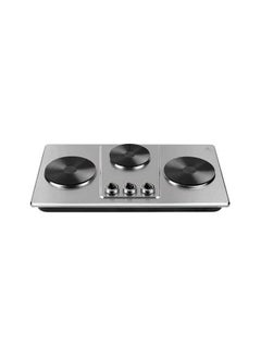 Buy Electric Hot Plate 3 Burner 2800 W 816105006 Silver in Saudi Arabia