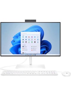 Buy 24-CB1025NH All-In-One Desktop 23.8-Inch FHD VA Display, Core i5-1235U Processor/8GB RAM/512GB SSD/Intel Iris Xe Graphics/DOS English White in UAE