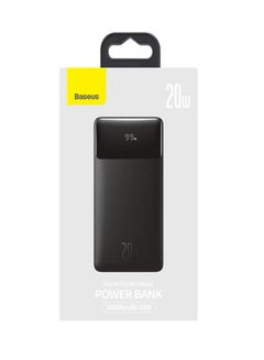 Buy 20000 mAh Baseus Bipow Digital Display Fast Charge Power Bank 20000mAh 20W Overseas Edition （With Simple Series Charging Cable USB to Micro 25cm Black） Black in Saudi Arabia