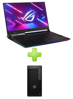 Buy Rog Strix Scar 17 G733Zw-Kh096W Laptop With 17.3 Inch Fhd Core I9-12900H 32Gb Ram 1Tb Ssd – Rtx 3070 Ti 8Gb With Dell Optiplex 3000 Desktop, Intel Core I3-12100 Upto 4.3Ghz, 8Gb Ram, 512Gb Nvme Ssd, Dvdrw, Hdmi, Displayport, Wi-Fi, Bluetooth Black English/Arabic Black in Egypt