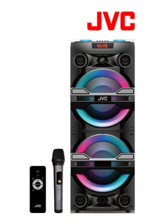 اشتري Portable Party Speaker With bluetooth And Wireless Microphone FM Radio XS-N6113PB Black في الامارات