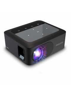 Buy Portable LED Projector, Image Technology DLP, 720P Native Resolution With Max Input 1080P With Wi-Fi Mobile Screen Mirroring And Built In Stereo Speaker Sound NPX110/INT Black in UAE