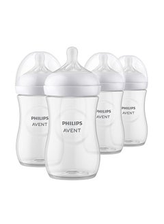 اشتري Natural Baby Bottle With Natural Response Nipple, 4 Pack في الامارات