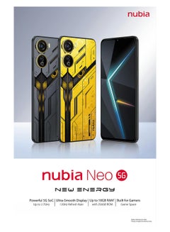 Buy Nubia Neo 8GB RAM Dual SIM Black 256GB 5G - International Version in UAE