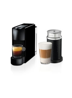 Buy 2 Programmable Buttons Essenza Mini With Aeroccino 600 ml D30 Black in Saudi Arabia