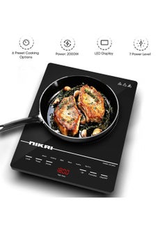 Buy Infrared Cooker -  Touch Control With 6 Preset Temperature Settings, Sleek Design, Efficient Heating Technology Suitable For All Utensils 2000 W NIC2001A Black in UAE