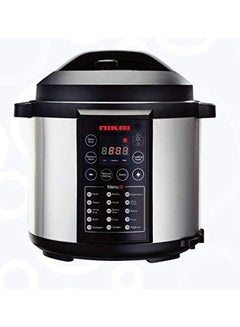 اشتري 11-In-1 Smart Multi-Cooker - Electric Pressure Cooker, Slow Cooker, Rice Cooker, Sauté Pan, Yoghurt Maker, Steamer, Food Warmer, Stainless Steel, 2-Year Warranty 6 L 1000 W NEP682DX Black/Silver في الامارات