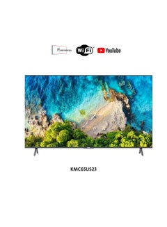 Buy 65 Inch LED Smart TV Without Frame, Android Operating System, 4K Ultra HD, Model (2023) KMC65US23+ Black in Saudi Arabia