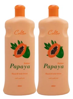 Buy 2 Pieces Papaya Hand And Body Lotion 600+6000ml in Saudi Arabia