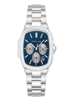 Buy Men's Cerruti 1881 Casale Analog Navy Blue Watch For Men Sapphire Coated Flat Glass And Stainless Steel Bracelet 42mm Water Resistant 5 ATM - CIWGI0018601 in UAE