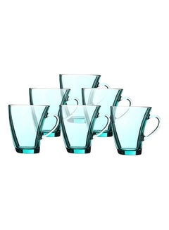 اشتري 6 Pieces Penguen Mug Set Turquoise في مصر