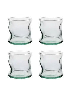 اشتري 4 Pieces Amorf Tumbler Aware Collection Set Clear في مصر