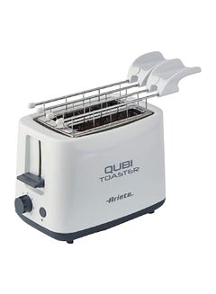 Buy 2-Compartments Stainless Steel Construction Qubi Toaster 760 W C015700ARAS White/Grey in Saudi Arabia