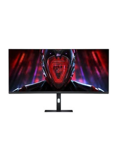 Buy 34 inch MI Curved Gaming Monitor (G34WQ) 1ms Fast Response 21:9 180Hz High Refresh Rate 1500R Curvature WQHD 3440x1440 Resolution sRGB Wide Colour Gamut Free-Sync (DP x2, HDMI x2, Audio Port x1, DC IN x1) Black in UAE