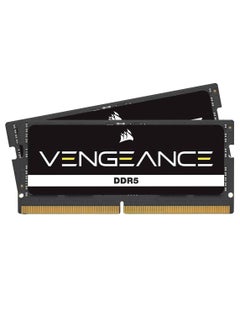 Buy Vengeance DDR5 SODIMM 32Gb 2x16Gb DDR5 4800MHz C40 Compatible With Nearly Any Intel And AMD System, Black CMSX32GX5M2A4800C40 in UAE