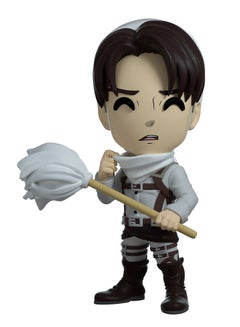 اشتري Youtooz Cleaning Levi Ackerman Figure, 4.4" Vinyl Figure, Attack on Titan Levi Anime Figure from Youtooz Attack on Titan Collection في الامارات