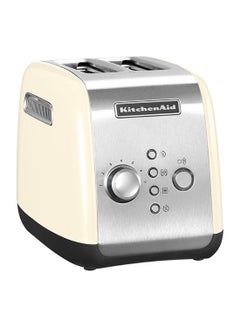 Buy Toaster 2 Slice Automatic 1100 W 5KMT221BAC Almond Cream in UAE