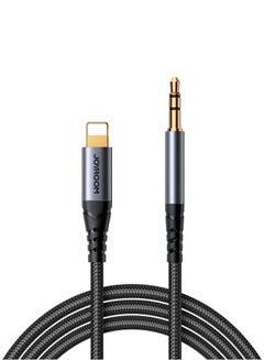 Buy Audio-Transfer Series AUX Audio Cable (Lightning To 3.5Mm) 1.2M Black in UAE