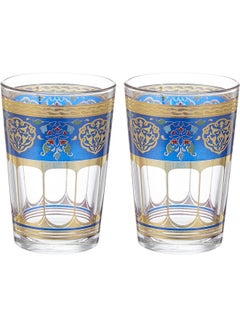 Buy Mindada Moroccan Tea Cup With Saucer 12 Pcs Multicolour 200ml in Egypt