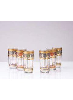 Buy Mindada Moroccan Glass 6 Pcs Multicolour in Egypt