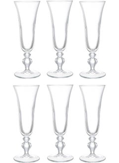 Buy Victoria Champagne Glass 6 Pcs Clear in Egypt