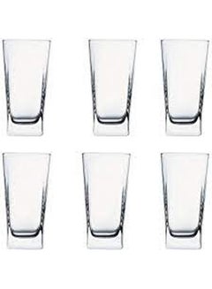 Buy Carre Glass 6 Pcs Clear in Egypt