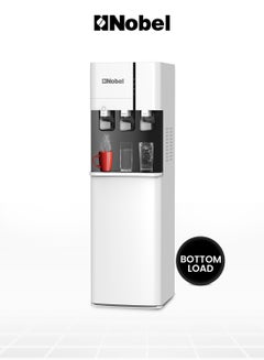 Buy Water Dispenser, 3 Taps, Hot, Normal, Cold, Bottom Loading, Child Safety Lock NWD800BL White in UAE