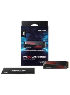 Buy 990 Pro w/Heatsink SSD 4TB PCIe Gen.4 X4, NVMe 2.0, M.2 Internal Solid State Hard Drive, Fastest Speed For Gaming, Heat Control, Compatible w/ Playstation5 4 TB in UAE