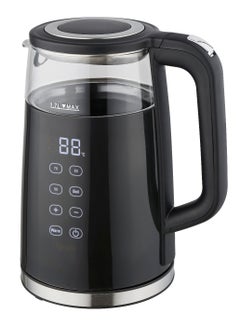 Buy Electric Glass Kettle With Digital Touch 1.7 L 2200 W 800102024 Black in Saudi Arabia