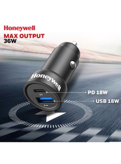 Buy 18W Ultra-Fast Car Charger Dual Port, For Iphone Series16/15/14/13/12/11, Samsung, Google Pixel, ipad And Oneplus With PPS Support Black in UAE