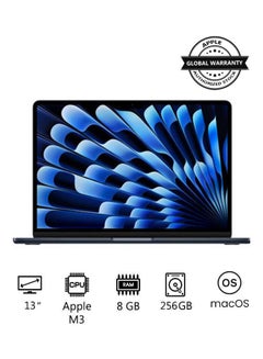 Buy New 2024 MacBook Air 13-inch Display, Apple M3 Chip 8-Core CPU 8-Core GPU Processor/8GB RAM/256GB SSD/Intel UHD Graphics/ English Midnight in Egypt