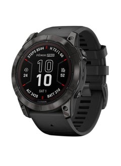 اشتري Fenix 7X Pro Sapphire Solar Edition Carbon Grey DLC Titanium with Black Band في الامارات