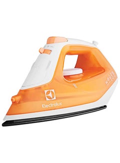 Buy Steam Iron 1600W With Powerful Steam Shot, Non-Stick Sole Plate, Anti Calc Drip Self Clean And Auto Shutoff, Automatic Steam Adjustment, Safe Touch Indicator, Light Weight-Easy To Use 0.25 L 1600 W ESI4007 Orange in UAE