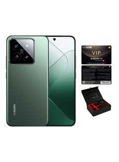 اشتري 14 Dual SIM Jade Green 12GB RAM 512GB 5G - Middle East Version With Premium Gift Box And VIP Warranty Service في السعودية