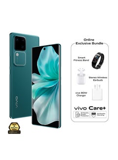 Buy V30 5G Dual SIM Lush Green 12GB RAM 256GB With Exclusive Gifts Earbuds, Smart Fitness Band, 80W Charger And 24 Months Warranty + 1 Year Screen Replacement - Middle East Version in UAE