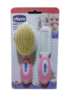 Buy Chicco baby care comb & Brush -Pink in Egypt