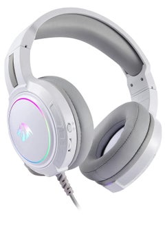 Buy H270 RGB Gaming Headset with Microphone, Wired, Compatible with Xbox One, Nintendo Switch, PS4, PS5, PC, Laptops (White) in Egypt