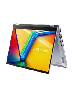 Buy VivoBook Flip Laptop With 14-Inch Display, Core i5-12500H Processor/8GB RAM/512GB SSD/Intel Iris XE Graphics/Windows 11 English Silver in Saudi Arabia