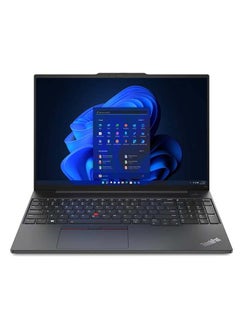 اشتري ThinkPad E16 GEN1 (21JN0016GR) Laptop With 16-Inch Display, Core-i5-1335U Processor/8GB RAM/512GB SSD/Windows 11 Pro/Intel Iris Xe Graphics English Black في الامارات
