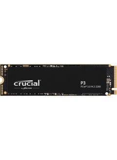 اشتري P3 1TB CT1000P3SSD8 PCIe 3.0, 3D NAND, NVMe, M.2 SSD, up to 3500MB/s, Black 1 TB في السعودية