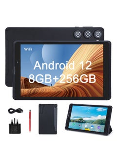 اشتري 8 Inch Android 12 Tablet 8Gb Ram+256Gb Rom 800*1280 IPS Screen With Protect Case, Keyboard CM835 في الامارات