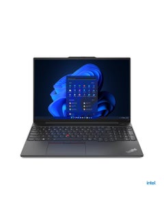 اشتري ThinkPad E16 Gen 1 Laptop With 16-Inch WUXGA Display, Core i7-13700H Processor/16GB RAM/512GB SSD/Windows 11 Pro/Integrated Intel Iris Xe Graphics English/Arabic Black في الامارات