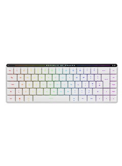Buy ASUS M603 ROG Falchion RX Low Profile 65% Compact Wireless Gaming Keyboard - White in UAE
