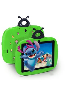 اشتري 7 Inch Tablet For Kids, Android 9.0 Kids 4Gb+64Gb WiFi HD Display Screen Iwawa Dual Camera Children ToddlerSafety Educational Learning Tablet With Case For Boys And Girls في السعودية