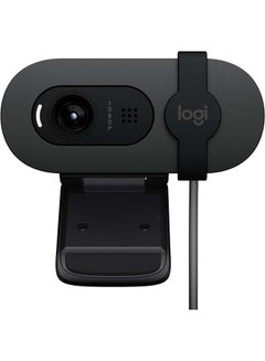 Buy Brio 100 Full HD Webcam for Meetings and Streaming, Auto-Light Balance, Built-In Mic, Privacy Shutter, USB-A, for Microsoft Teams, Google Meet, Zoom and More Graphite in Saudi Arabia