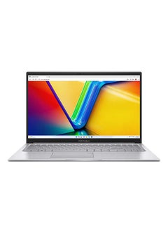 Buy Vivobook X1504ZA-NJ602 Laptop With 15.6-Inch Full HD Display, Core i7-1255U Processor/16GB RAM/512GB SSD/Intel UHD Graphics/DOS(Without Windows) English/Arabic Silver in Saudi Arabia