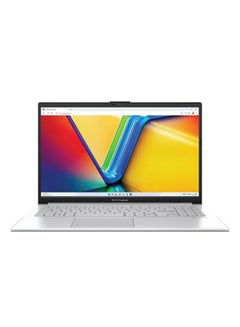 Buy Vivobook GO E1504GA-NJ340 Laptop With 15.6-Inch Full HD Display, Core i3-N305 Processor/8GB RAM/512GB SSD/Intel HD Graphics/DOS(Without Windows) English/Arabic Silver in Saudi Arabia