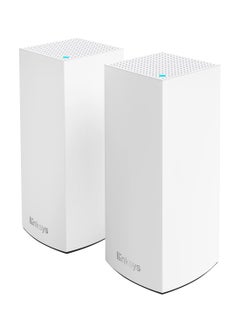 اشتري Atlas Pro 6 Velop Dual Band Whole Home Mesh WiFi 6 System AX5400 WiFi Router, Extender, Booster with up to 5400 sq ft Coverage, 4x Faster Speed for 60+ Devices 2 Pack, White, MX5502-ME White في الامارات