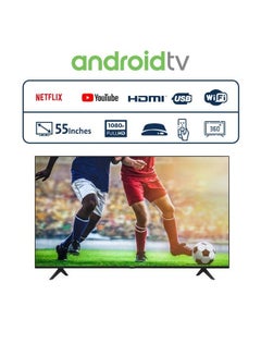 Buy 55 Inch Smart Full HD FRAMELESS LED TV K23M55268S Black in Saudi Arabia